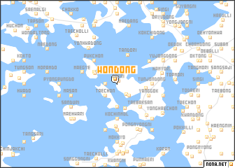 map of Wŏn-dong