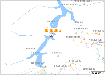 map of Wŏn-dong