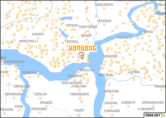 map of Wŏn-dong