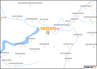 map of Wŏn-dong