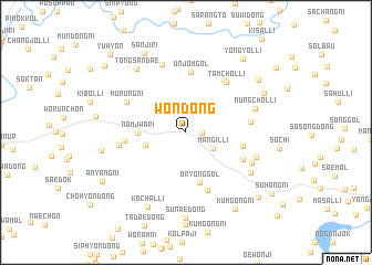 map of Wŏn-dong