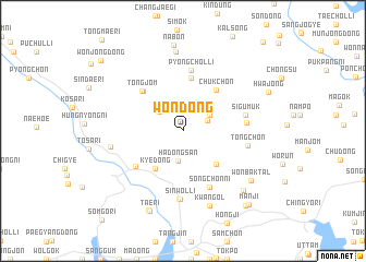 map of Wŏndong