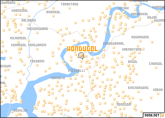 map of Wŏndu-gol