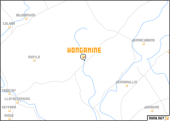 map of Wongamine