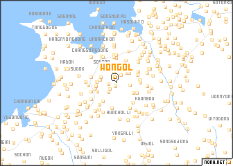 map of Wŏn-gol