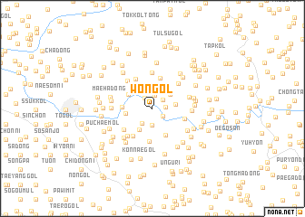 map of Wŏn-gol