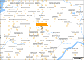 map of Wŏn-gol