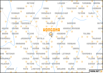 map of Wongoma
