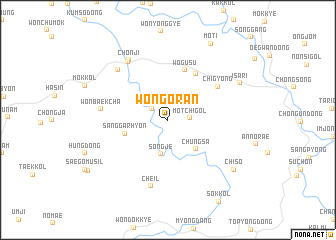 map of Wŏngoran