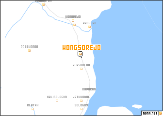 map of Wongsorejo