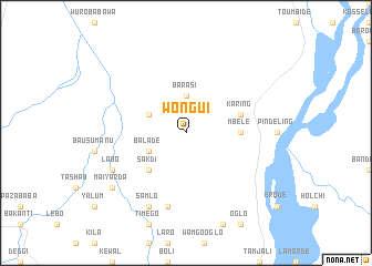 map of Wongui