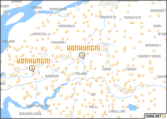 map of Wŏnhŭng-ni