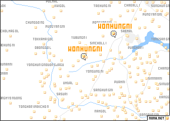 map of Wŏnhŭng-ni