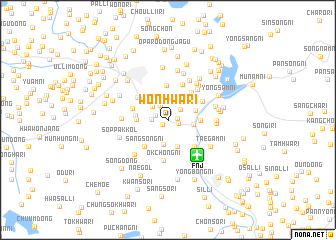 map of Wŏnhwa-ri