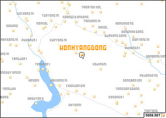 map of Wŏnhyang-dong