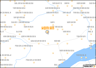 map of Wonian