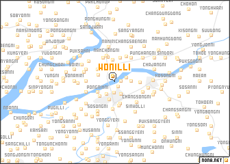 map of Wŏnil-li