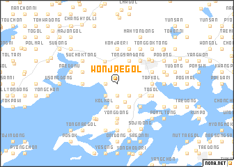 map of Wŏnjae-gol