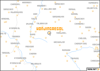 map of Wŏnjin\