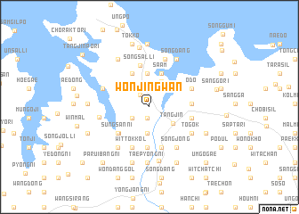 map of Wŏnjin\