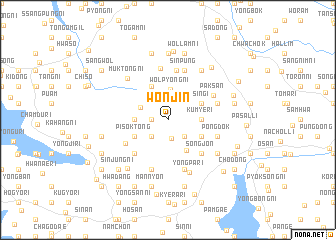 map of Wŏnjin