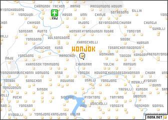 map of Wŏnjŏk