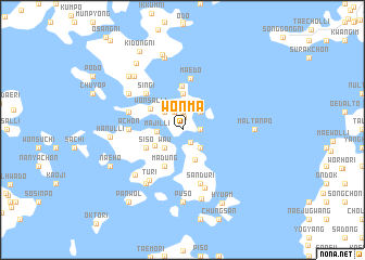 map of Wŏnma