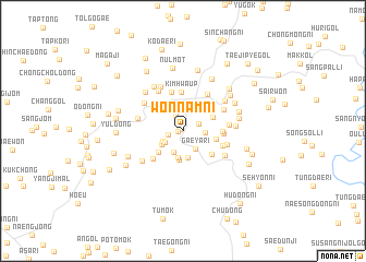 map of Wŏnnam-ni