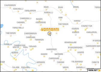 map of Wŏnnam-ni