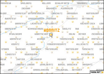 map of Wonnitz