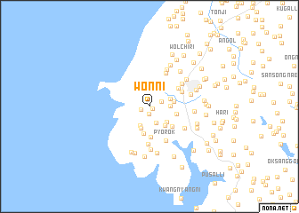 map of Wŏn-ni