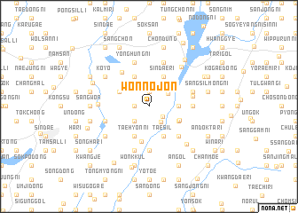 map of Wŏnnojŏn