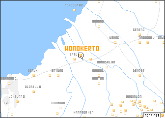 map of Wonokerto