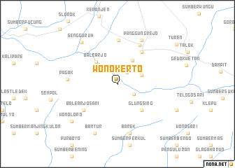 map of Wonokerto