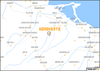 map of Wonokerto