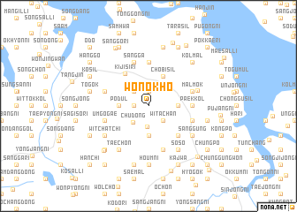 map of Wŏnokho