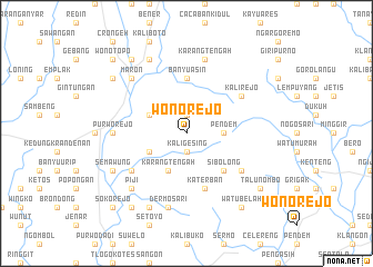 map of Wonorejo