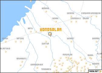 map of Wonosalam