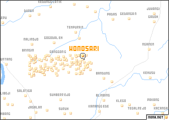 map of Wonosari