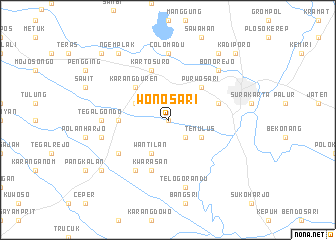 map of Wonosari