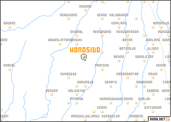 map of Wonosido