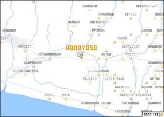 map of Wonoyoso