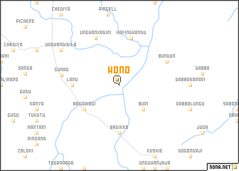 map of Wono