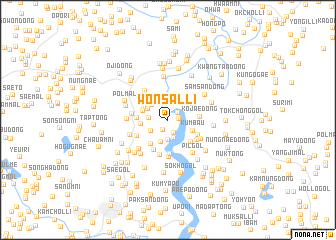 map of Wŏnsal-li