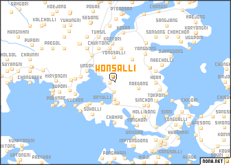 map of Wŏnsal-li