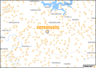 map of Wŏnsan-dong