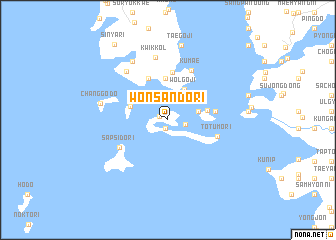 map of Wŏnsando-ri