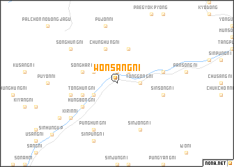 map of Wŏnsang-ni