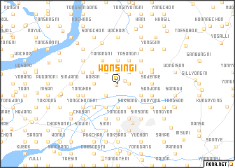 map of Wŏnsin\