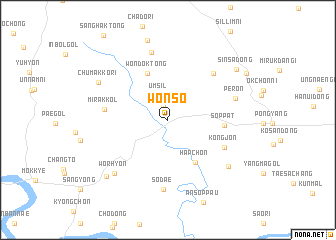 map of Wŏnsŏ